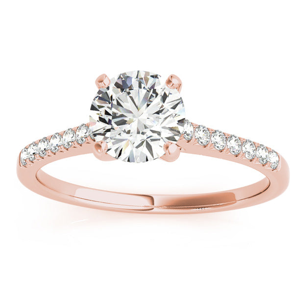 Diamond Single Row Bridal Set 18k Rose Gold (0.22ct)
