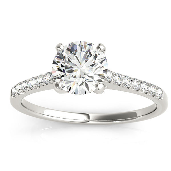 Diamond Single Row Bridal Set 18k White Gold (0.22ct)