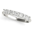 Lab Diamond Princess-cut Wedding Band Ring 18k White Gold 0.70ct