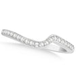 Diamond Accented Contour Shape Wedding Band in Palladium (0.20ct)