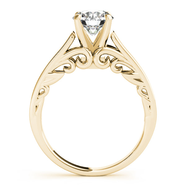 Bridal Antique Solitaire Bridal Set 14k Yellow Gold