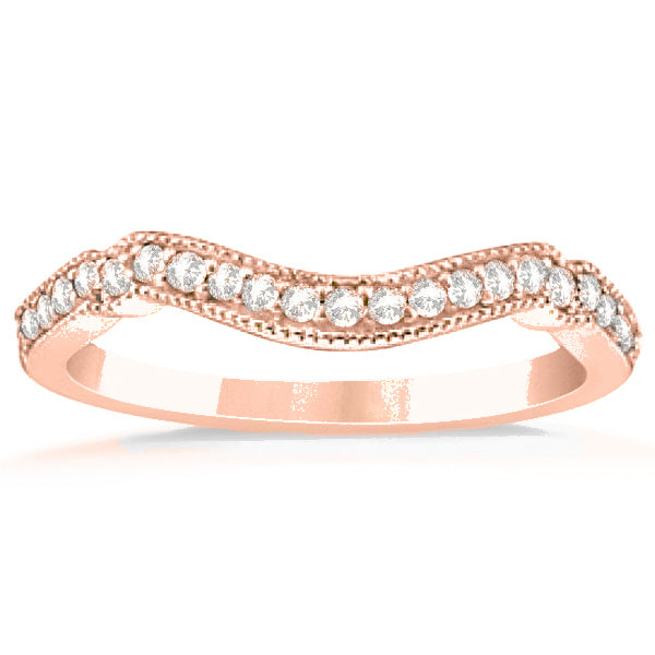 Marquise & Dot Amethyst Vintage Bridal Set in 14k Rose Gold (0.29ct)