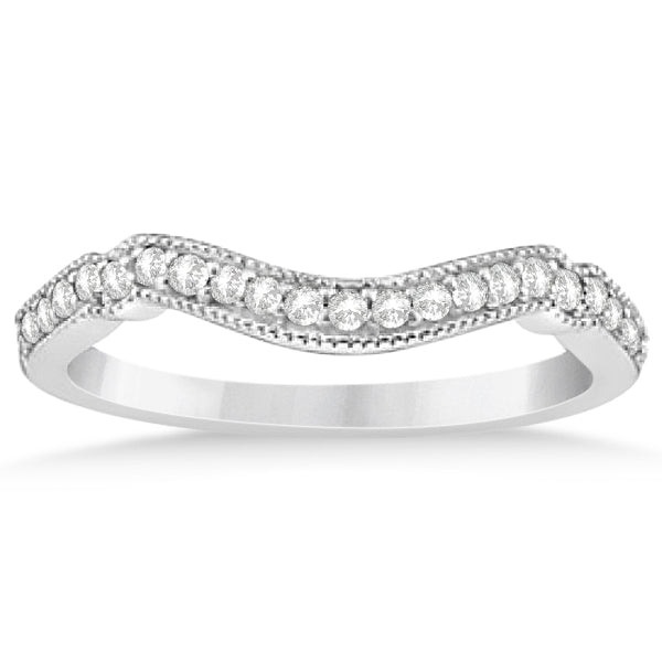 Marquise & Dot Amethyst Vintage Bridal Set in 14k White Gold (0.29ct)