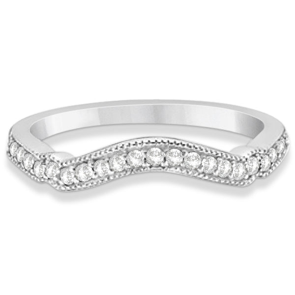 Marquise & Dot Emerald Vintage Bridal Set in 14k White Gold (0.29ct)