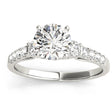Diamond Three Stone Engagement Ring 18k White Gold (0.43ct)