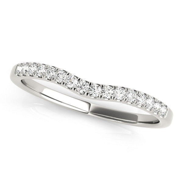 Diamond Three Stone Bridal Set Ring 14k White Gold (0.55ct)