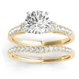 Diamond Three Stone Bridal Set Ring 18k Yellow Gold (0.55ct)
