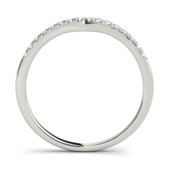 Diamond & Emerald Three Stone Bridal Set Ring 18k White Gold (0.55ct)
