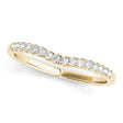Diamond Contoured Wedding Band 14k Yellow Gold (0.12ct)