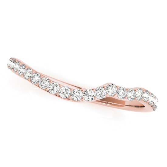 Diamond & Emerald Bypass Bridal Set 18k Rose Gold (0.74ct)