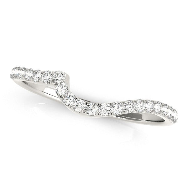 Diamond Split Shank Bridal Set Setting 14k White Gold (0.52ct)