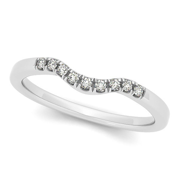 Circle Halo Diamond Bridal Set Ring & Band 14k White Gold 0.60ct