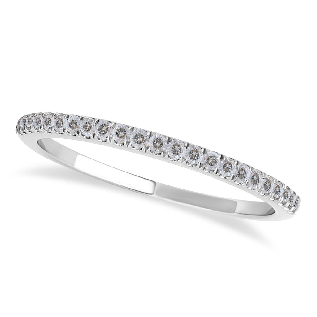 Cushion Salt & Pepper Diamond Halo Bridal Set French Pave Palladium 0.84ct