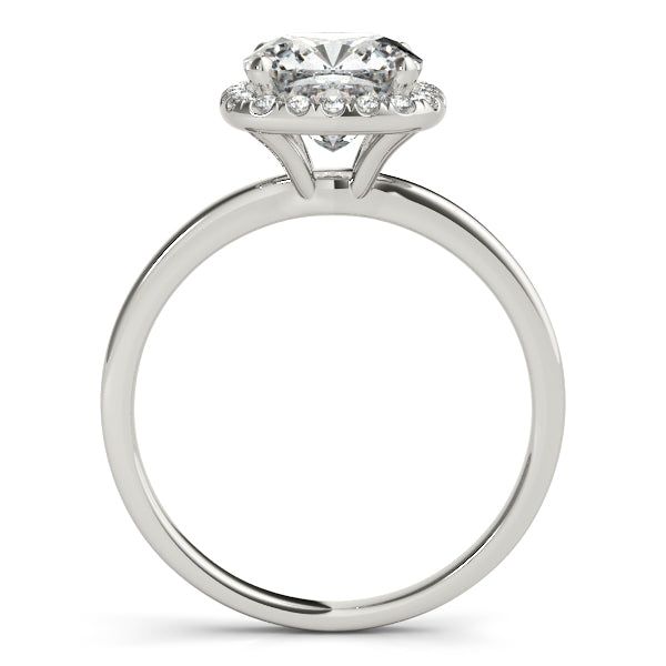 Cushion Diamond Halo Bridal Set 18k White Gold (0.29ct)