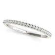 Diamond Prong Wedding Band 18k White Gold (0.14ct)