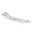 Diamond Semi Eternity Contoured Wedding Band 14k Rose Gold (0.13ct)