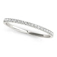 Thin Diamond Wedding Ring Band14k White Gold (0.11ct)