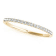 Thin Diamond Wedding Ring Band14k Yellow Gold (0.11ct)
