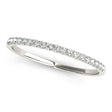 Diamond Prong Wedding Band Ring 14k White Gold (0.11ct)