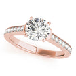 Diamond Accent Engagement Ring 14k Rose Gold (0.72ct)