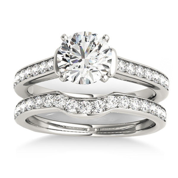 Diamond Accent Bridal Set Palladium (0.48ct)