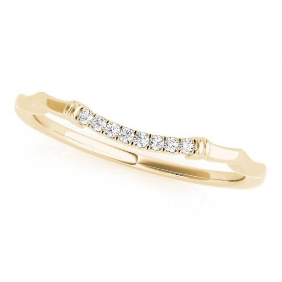 Diamond Antique Style Bridal Set Setting 18k Yellow Gold (0.18ct)