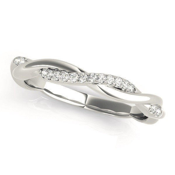 Diamond 6-Prong Twisted Bridal Set Setting Platinum (0.19ct)