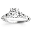 Lab Diamond Antique Style Engagement Ring Setting Palladium (0.12ct)