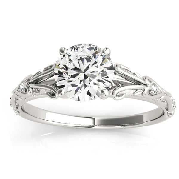 Lab Diamond Antique Style Bridal Set Palladium (0.07ct)