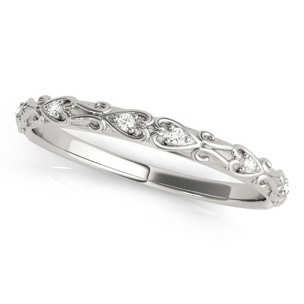 Lab Diamond Antique Style Bridal Set Platinum (0.07ct)