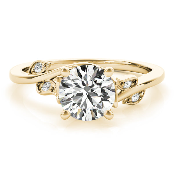 Bypass Floral Diamond Engagement Ring 14k Yellow Gold (2.00ct)