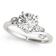 Bypass Floral Lab  Diamond Floral Engagement Ring in Platinum (2.00ct)