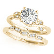 Bypass Floral Lab  Diamond Bridal Set 14k Yellow Gold (2.05ct)