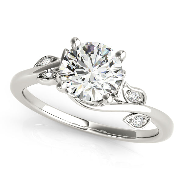 Bypass Floral Lab Grown Diamond Bridal Set in Palladium (2.05ct)