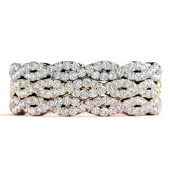 Infinity Leaf Bridal Ring Set 14k Yellow Gold (0.32ct)