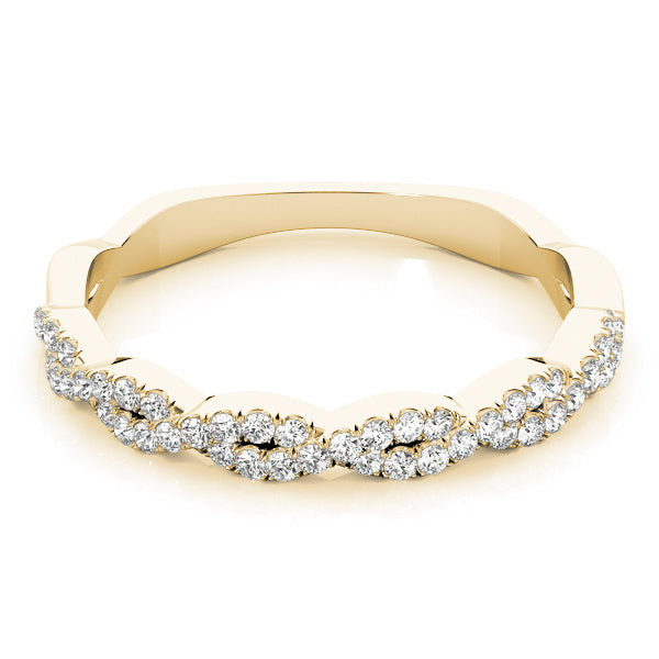 Infinity Diamond Stackable Ring Band 18k Yellow Gold (0.25ct)