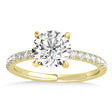 Diamond Single Row Hidden Halo Engagement Ring 18k Yellow Gold (0.25ct)