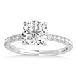 Diamond Single Row Hidden Halo Engagement Ring Palladium (0.25ct)