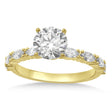 Lab Diamond Marquise Engagement Ring 14k Yellow Gold (0.63ct)