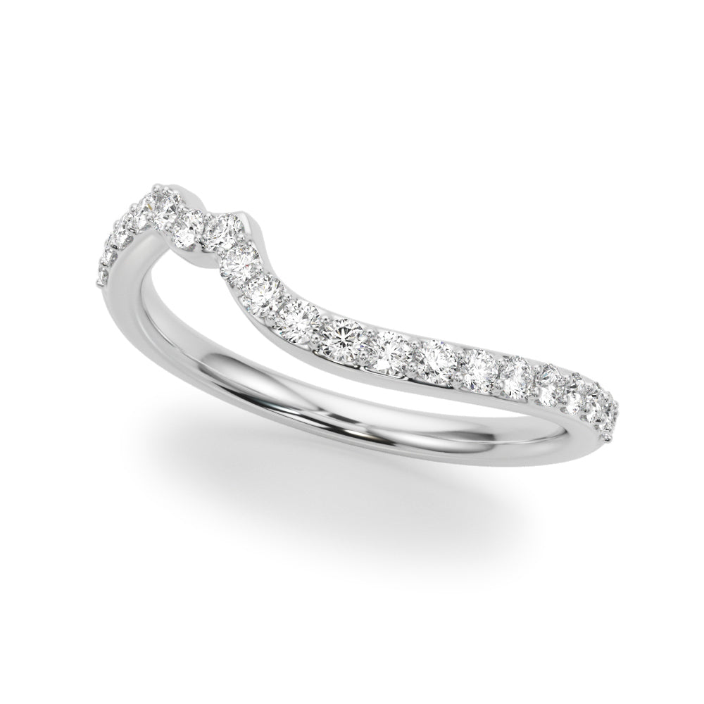 Swirl Design Diamond & Marquise Bridal Set 14K White Gold (0.96ct)