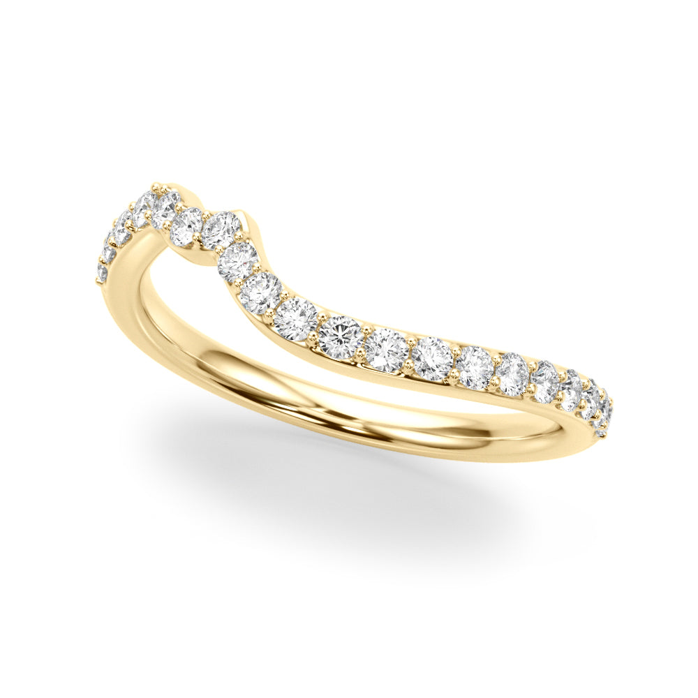 Swirl Design Diamond & Marquise Bridal Set 18K Yellow Gold (0.96ct)