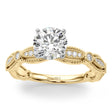 Antique Style Diamond Engagement Ring 18K Yellow Gold (0.20ct)