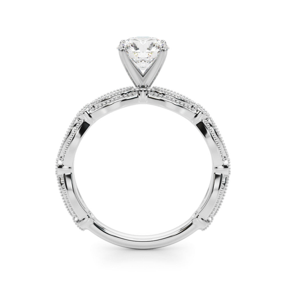 Antique Style Diamond Engagement Ring in Platinum (0.20ct)