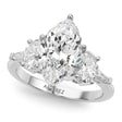 Marquise Lab Grown Diamond Engagement Ring 14K White Gold (4.18ct)
