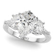 Pear Lab Diamond Engagement Ring 14K White Gold (4.18ct)