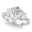 Pear Lab Diamond Engagement Ring 18K White Gold (4.18ct)
