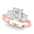 Radiant Lab Diamond Engagement Ring 14K Rose Gold (4.18ct)