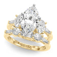 Marquise Moissanite Diamond Engagement Ring Bridal Set 14K Yellow Gold (4.93ct)