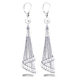 White Freshwater Chandelier Pearl Earrings in Sterling Silver