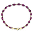 Lab  Ruby Bracelet 14K Yellow Gold (0.60ct)